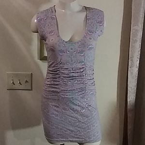 Free People bodycon ruched-waist dress